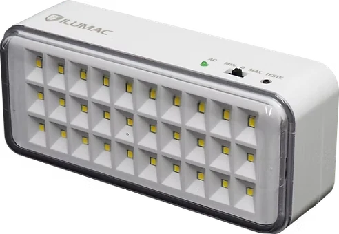 Luminária de emergência ILUMAC com LEDs.